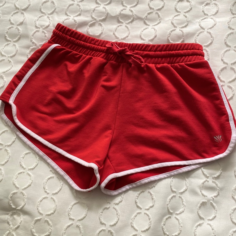 Red sporty shorts